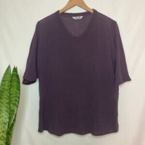 Aspara| Women’s vintage purple flowy shirt